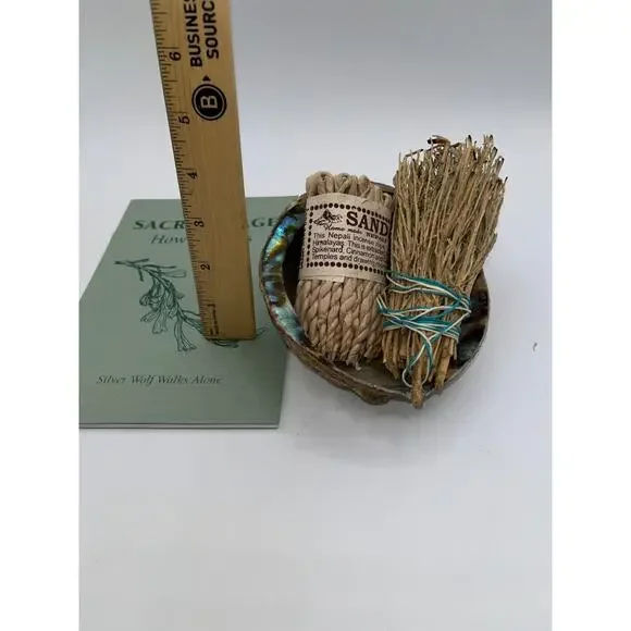 Sage Smudge Sticks & Sandalwood & Sacred Sage Book & Abalone Shell Huge Lot - Picture 4 of 5